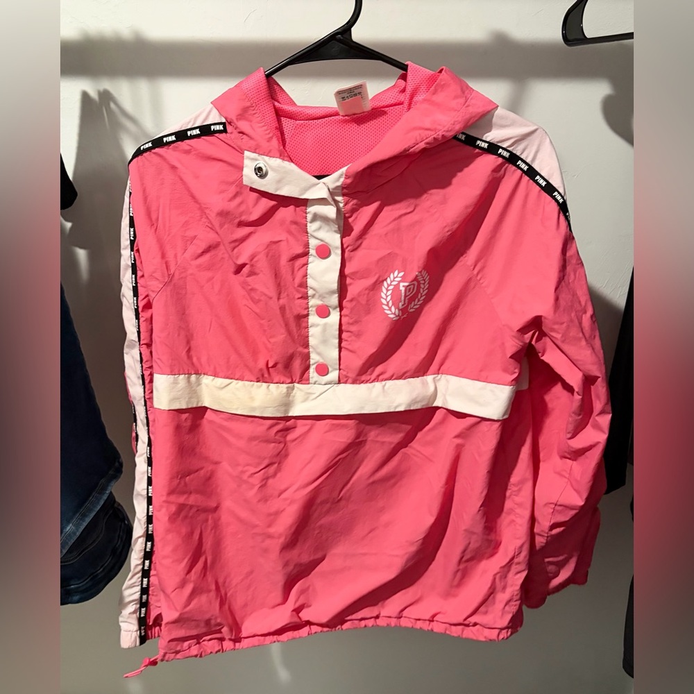 Victoria's Secret Pink Jacket With White Trim
